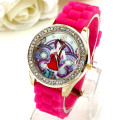 2015 New Arrive Multi-color Jelly Rubber Beautiful girls Silicon Lady Wrist Quartz Watch